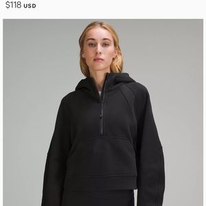 Lululemon Scuba Half zip - Black